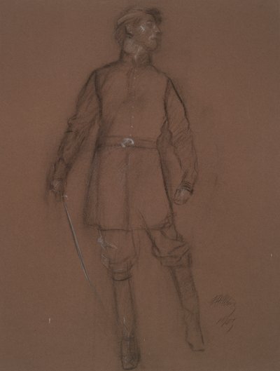 Tutkimus sisällissodan kenraalin hahmolle, in tekijältä Edwin Austin Abbey