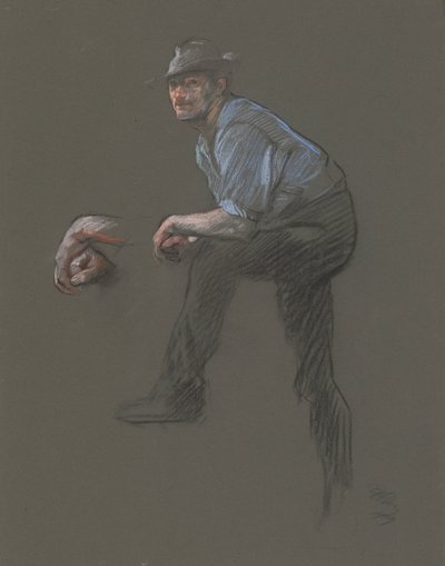 Tutkimus työläisen hahmosta vuonna tekijältä Edwin Austin Abbey