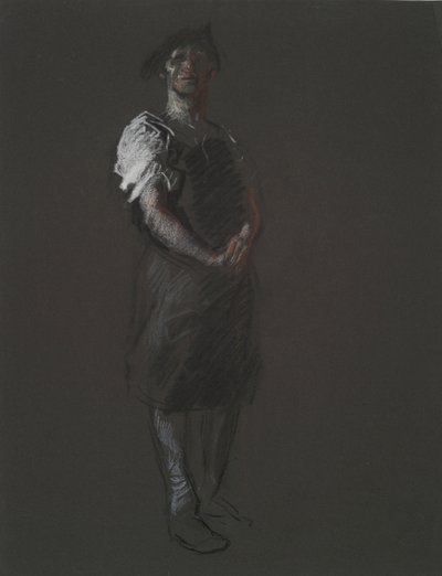 Tutkimus työläisen hahmolle, in tekijältä Edwin Austin Abbey
