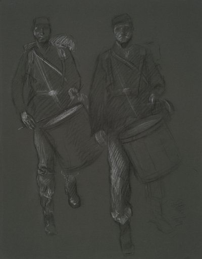 Tutkimus kahden sisällissodan rumpalin hahmoille, in tekijältä Edwin Austin Abbey