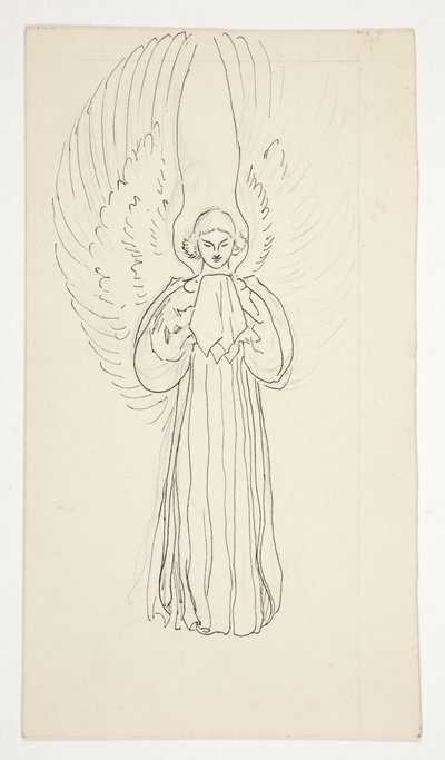Study of an Angel, The Quest of the Holy Graal (15 maalauksen sarja Bostonin yleiselle kirjastolle, valmistui vuonna 1901) tekijältä Edwin Austin Abbey