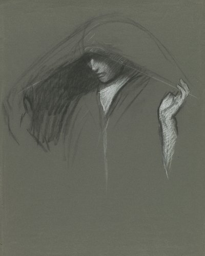 Tutkimus draped pään tekijältä Edwin Austin Abbey