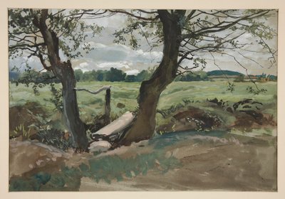 Tutkimus kahdesta puusta ja pellosta tekijältä Edwin Austin Abbey