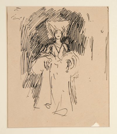 Tutkimus naisesta keskiaikaisessa puvussa tekijältä Edwin Austin Abbey
