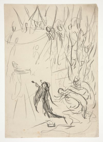 Graalin saavutus, tutkimus The Quest of the Holy Graalista (15 maalauksen sarja Bostonin yleiselle kirjastolle, valmistui vuonna 1901) tekijältä Edwin Austin Abbey