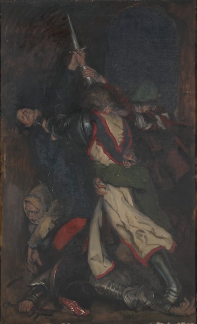Matalan asteen squire tekijältä Edwin Austin Abbey