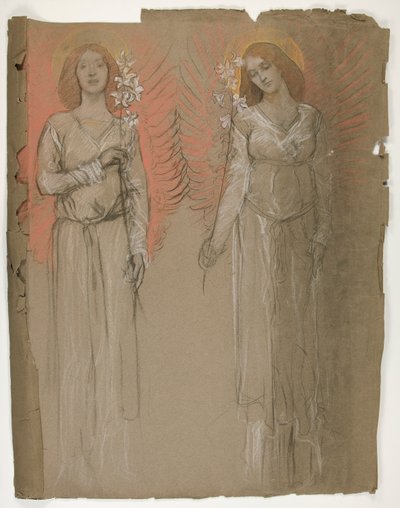 Kaksi enkeliä tekijältä Edwin Austin Abbey