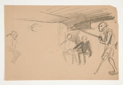 Tuntematon kuvitus Oliver Goldsmithille tekijältä Edwin Austin Abbey