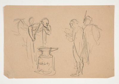 Tuntematon kuvitus Oliver Goldsmithille tekijältä Edwin Austin Abbey