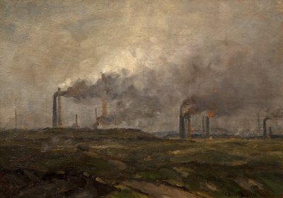 Black Country Skyline (öljy kankaalle) tekijältä Edwin Butler Bayliss