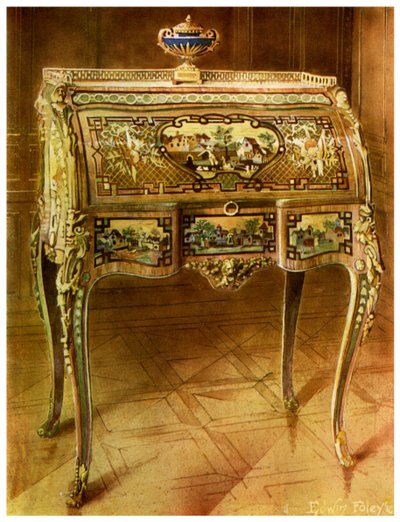 Escritoire a toilette, ranska, Victoria and Albert Museum, Lontoo, 1911-1912. tekijältä Edwin Foley