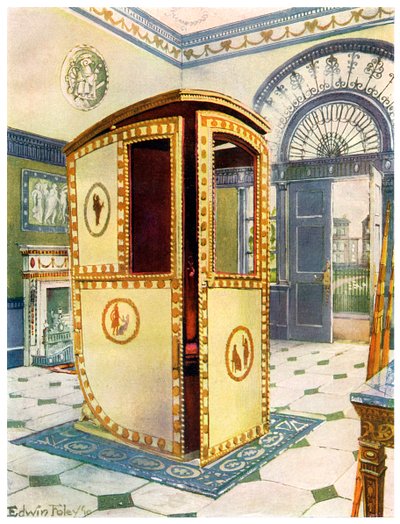 Maalattu ja lakattu sedan-tuoli kaarisella kannella, 1911-1912. tekijältä Edwin Foley
