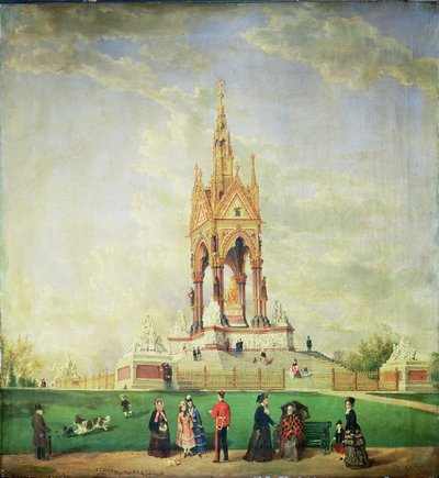 Albert Memorial, Lontoo, 1887 tekijältä Edwin Frederick Holt