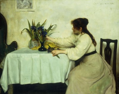 Kukkien asettaminen, 1897 tekijältä Edwin Harris