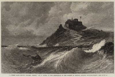 Tuore Gale, Mount Orgueil, Jersey tekijältä Edwin Hayes