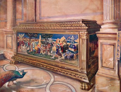 Marriage Coffer tai Cassone. italialainen tekijältä Edwin John Foley
