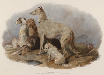 Highland Dogs (chromolitho) tekijältä Edwin Landseer