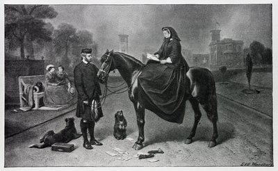 Kuningatar Victoria Osbornessa vuoden 1865 maalauksen jälkeen tekijältä Edwin Landseer