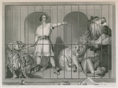 Van Amburgh ja leijonat tekijältä Edwin Landseer