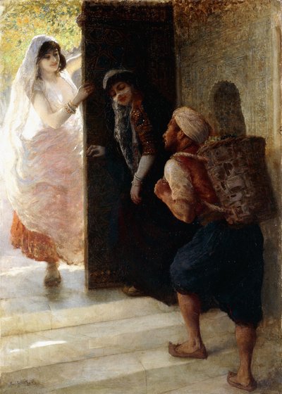 Tuhat ja yksi yötä, Bagdadin portti, n. 1900 tekijältä Edwin Lord Weeks