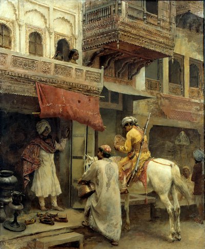 Katunäkymä Intiassa tekijältä Edwin Lord Weeks