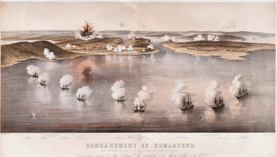 Bomarsundin pommitus 1854 tekijältä Edwin Thomas Dolby