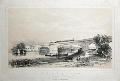 Maidenheadin silta Thamesin yli, Great Western Railway tekijältä Edwin Thomas Dolby