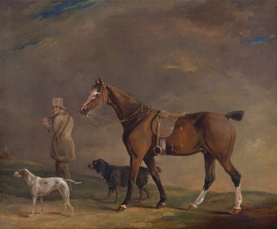 Urheilija ammuntaponin ja asekoirien kanssa tekijältä Edwin W. Cooper of Beccles