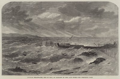 Douglas Breakwater, Mansaari, myöhään myrskyn vahingoittamana tekijältä Edwin Weedon