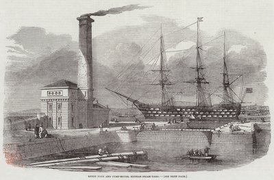 Sisääntulolaituri ja pumpputalo, Keyham Steam-Yard tekijältä Edwin Weedon