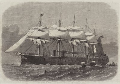 Rautapukuinen laivastomme, HMS Minotaur, rakennettu Thamesille tekijältä Edwin Weedon