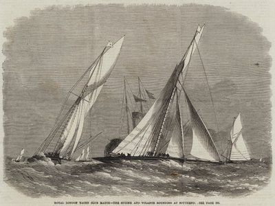 Royal London Yacht Club Match, Sphinx ja Volante pyöristäminen Southendissä tekijältä Edwin Weedon