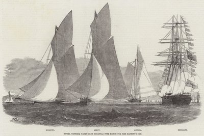 Royal Victoria Yacht Club Regatta, ottelu hänen majesteettinsa Cupista tekijältä Edwin Weedon