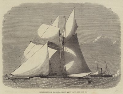 Royal London Yacht Clubin purjehdusottelu tekijältä Edwin Weedon