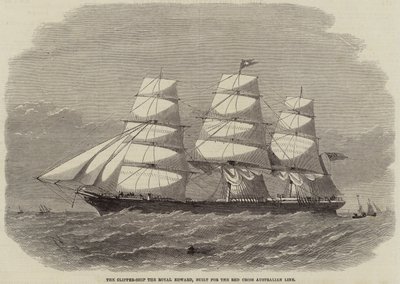 Clipper-laiva Royal Edward, rakennettu Punaisen Ristin Australian Linea varten tekijältä Edwin Weedon