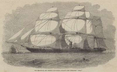 Peninsulaar and Oriental Navigation Companyn uusi höyrylaiva Pera tekijältä Edwin Weedon