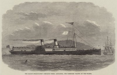 The Saloon Steam-Packet Companyn alus Alexandra matkustajaliikenteelle Thamesilla tekijältä Edwin Weedon