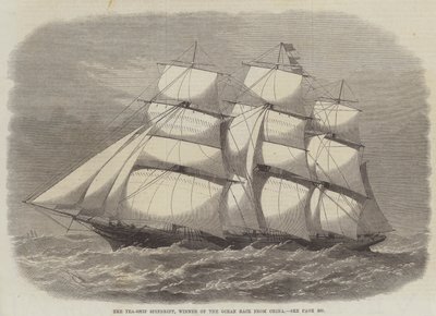 Tea-Ship Spindrift, Ocean Race -kilpailun voittaja Kiinasta tekijältä Edwin Weedon