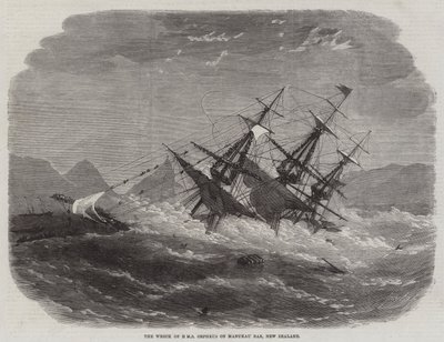 HMS Orpheuksen hylky Manukau Barissa, Uudessa-Seelannissa tekijältä Edwin Weedon