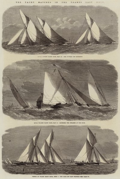 Yacht-ottelut Thamesissa viime viikolla tekijältä Edwin Weedon