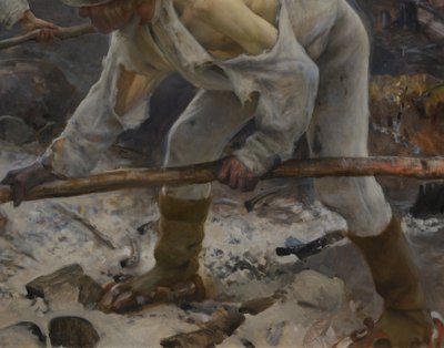 Ikan alla (Pensasjätteen polttaminen) tekijältä Eero Järnefelt