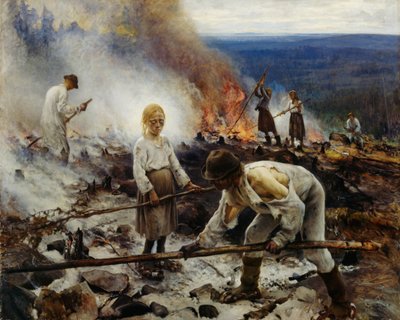 Ien alla polttava risupuu tekijältä Eero Järnefelt