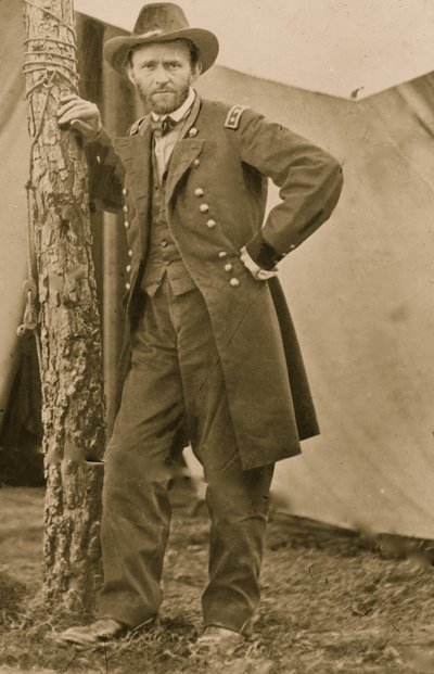 Kenraali U.S. Grant päämajassaan Cold Harborissa, Va., 1863 (kuva) tekijältä Egbert Guy Fowx