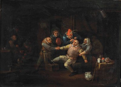 Kirurgin käynti (öljy paneeliin) tekijältä Egbert van II The Younger Heemskerk