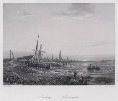 Antwerpen (kaiverrus) tekijältä Egidius Linnig