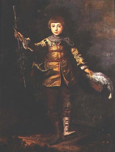 Nuoren pojan muotokuva, joka tanssii puussa tekijältä Eglon Hendrick van der (attr. to) Neer