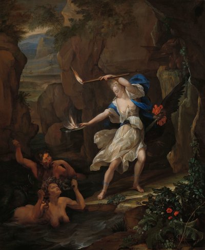Circe rankaisee Glaucusta muuttamalla Scyllan hirviöksi Circe rankaisee Glaucusta muuttamalla Scyllan hirviöksi tekijältä Eglon van der Neer