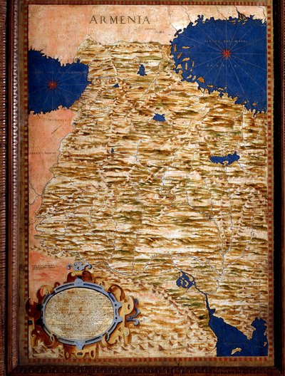 LaRmenie ”” Kartan teki Egnazio Danti (1536-1586) matemaatikko, kosmografi ja italialainen arkkitehti. Noin 1567. Firenze, Palazzo Vecchio, Sala del Mappamondo tekijältä Egnazio Danti