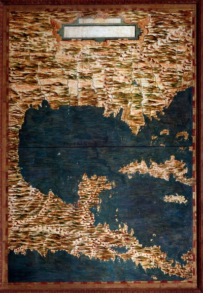Meksikon, Kuuban, Floridan ja Jamaika-kartan teki Egnazio Danti (1536-1586), matemaatikko, kosmografi ja italialainen arkkitehti. Noin 1567. Firenze, Palazzo Vecchio, Sala del Mappamondo tekijältä Egnazio Danti