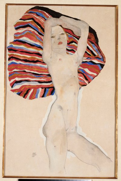 Toimi värillistä materiaalia vastaan, 1911 tekijältä Egon Schiele